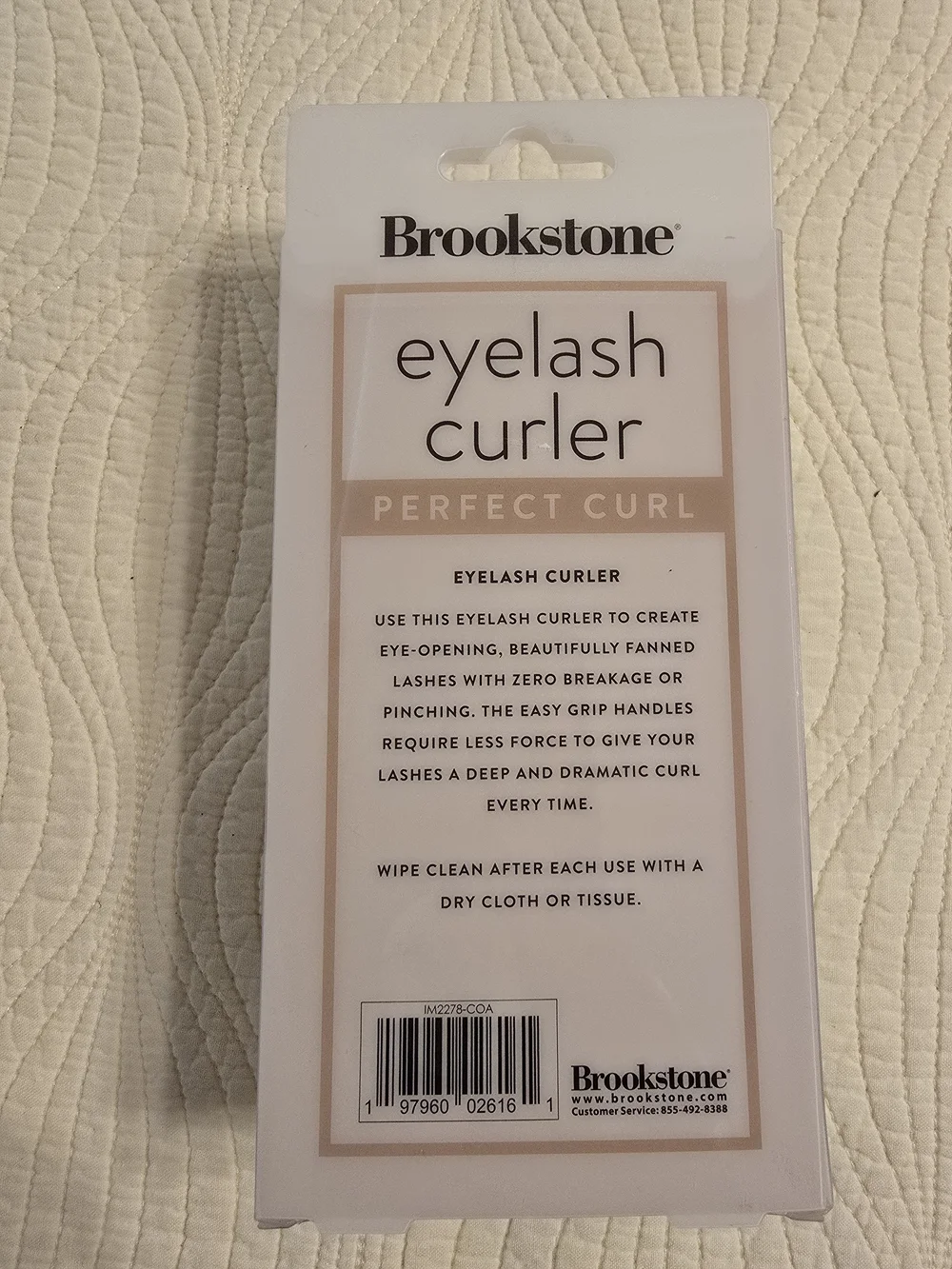 NIB Brookstone Perfect Curl Eyelash Curler